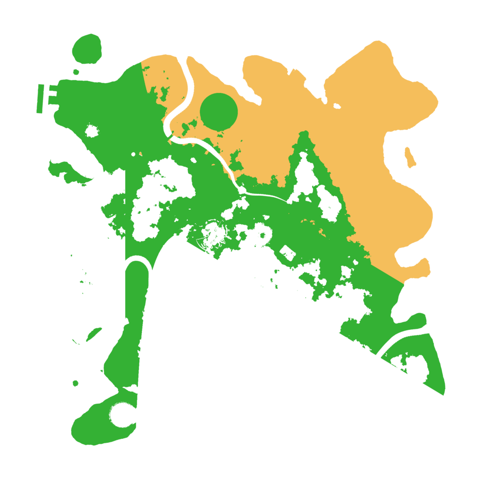 Biome Rust Map: Procedural Map, Size: 3500, Seed: 478227868