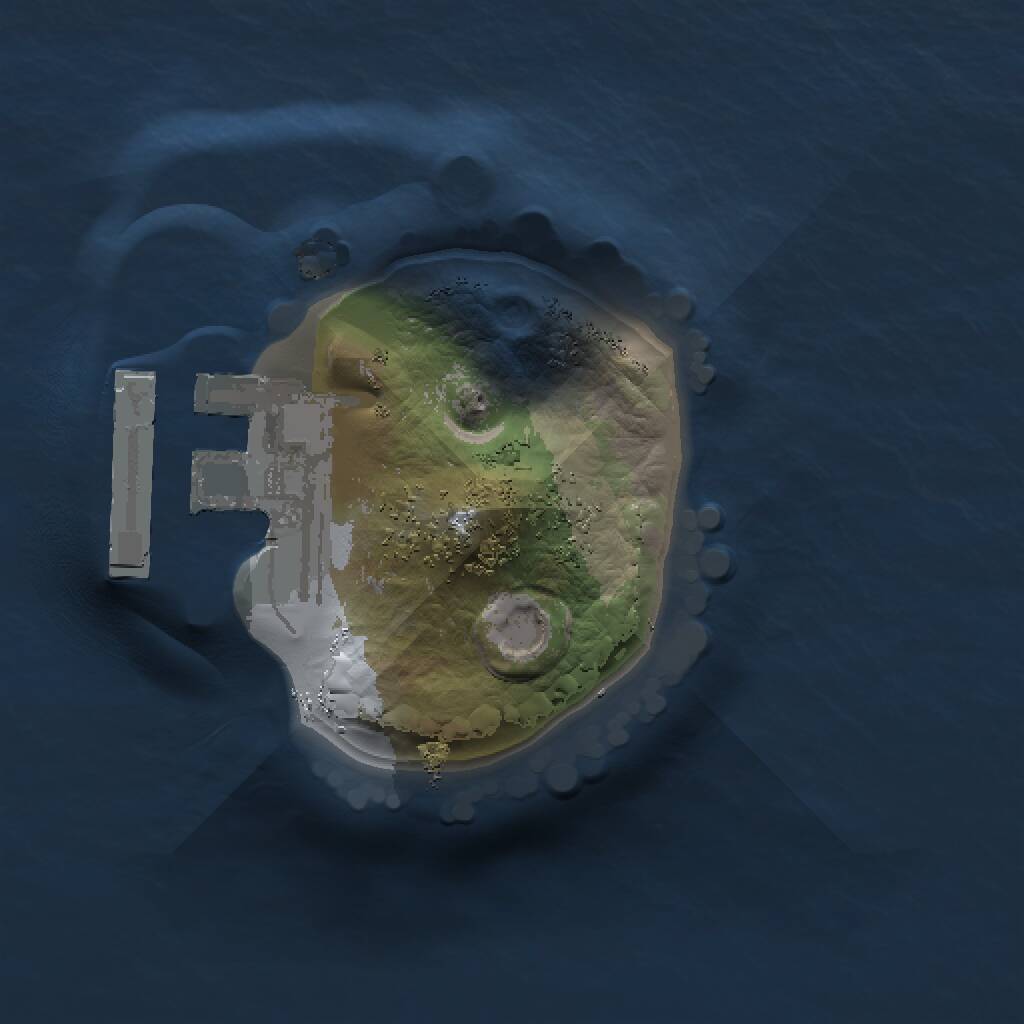 Rust Map: Procedural Map, Size: 1000, Seed: 213876, 2 Monuments