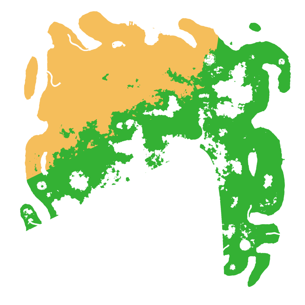 Biome Rust Map: Procedural Map, Size: 5000, Seed: 39672