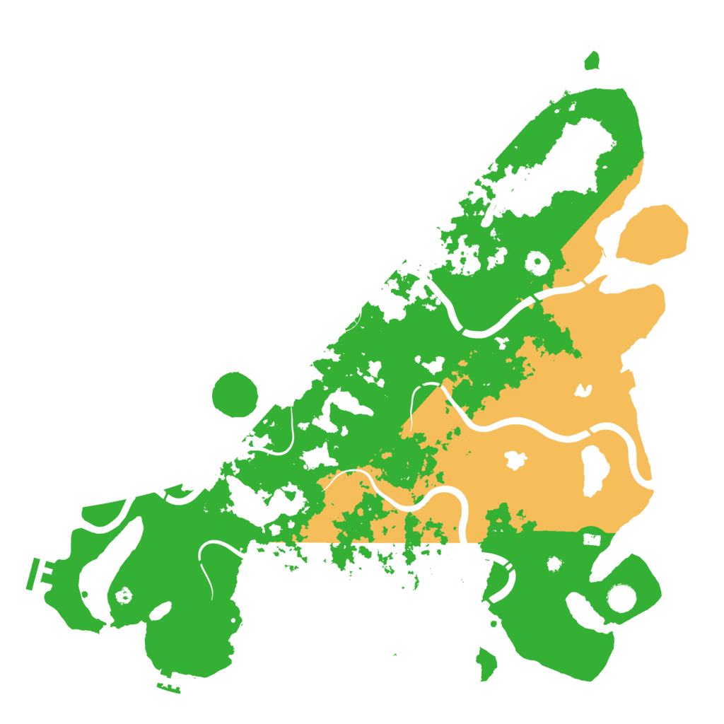 Biome Rust Map: Procedural Map, Size: 4500, Seed: 252550504