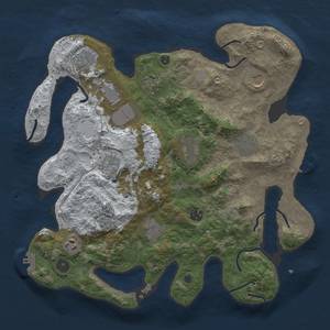 Thumbnail Rust Map: Procedural Map, Size: 3750, Seed: 263312648, 20 Monuments