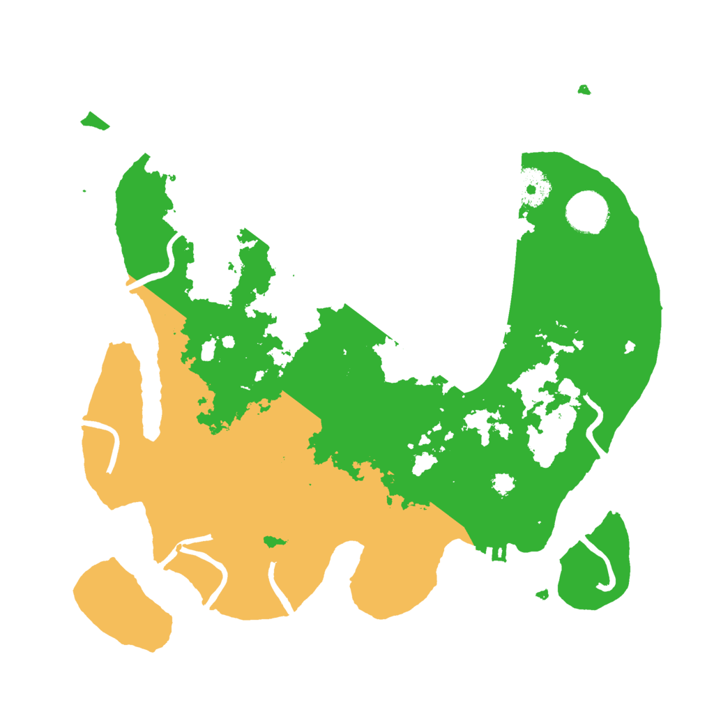 Biome Rust Map: Procedural Map, Size: 3000, Seed: 1162058446