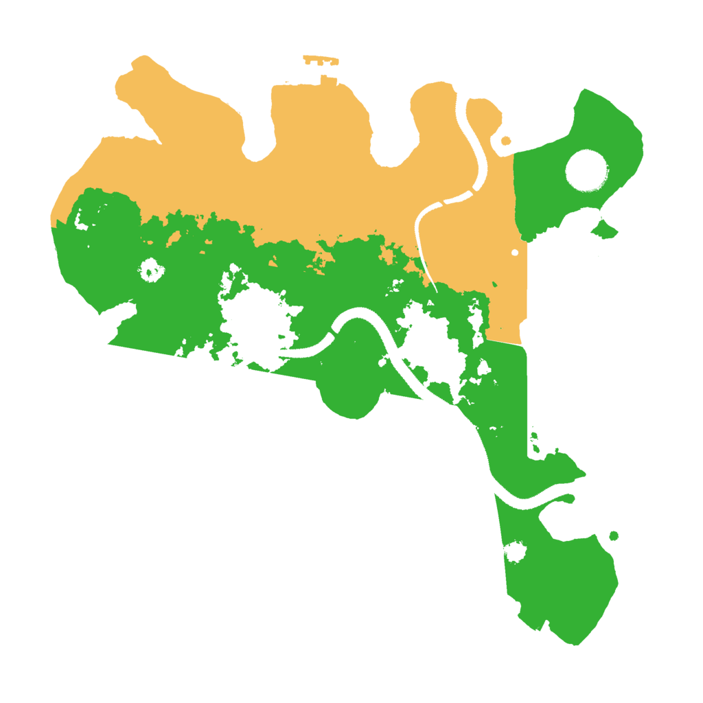 Biome Rust Map: Procedural Map, Size: 3000, Seed: 117540310