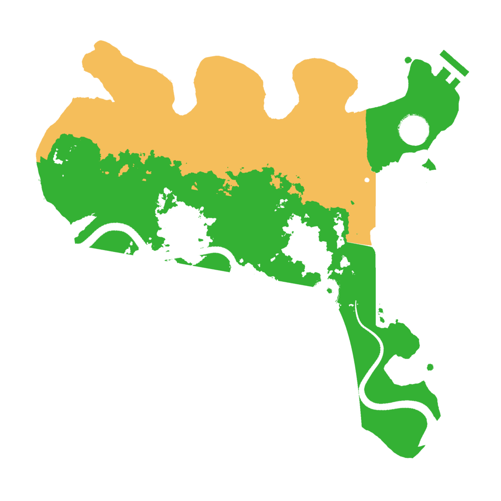 Biome Rust Map: Procedural Map, Size: 3000, Seed: 117540310