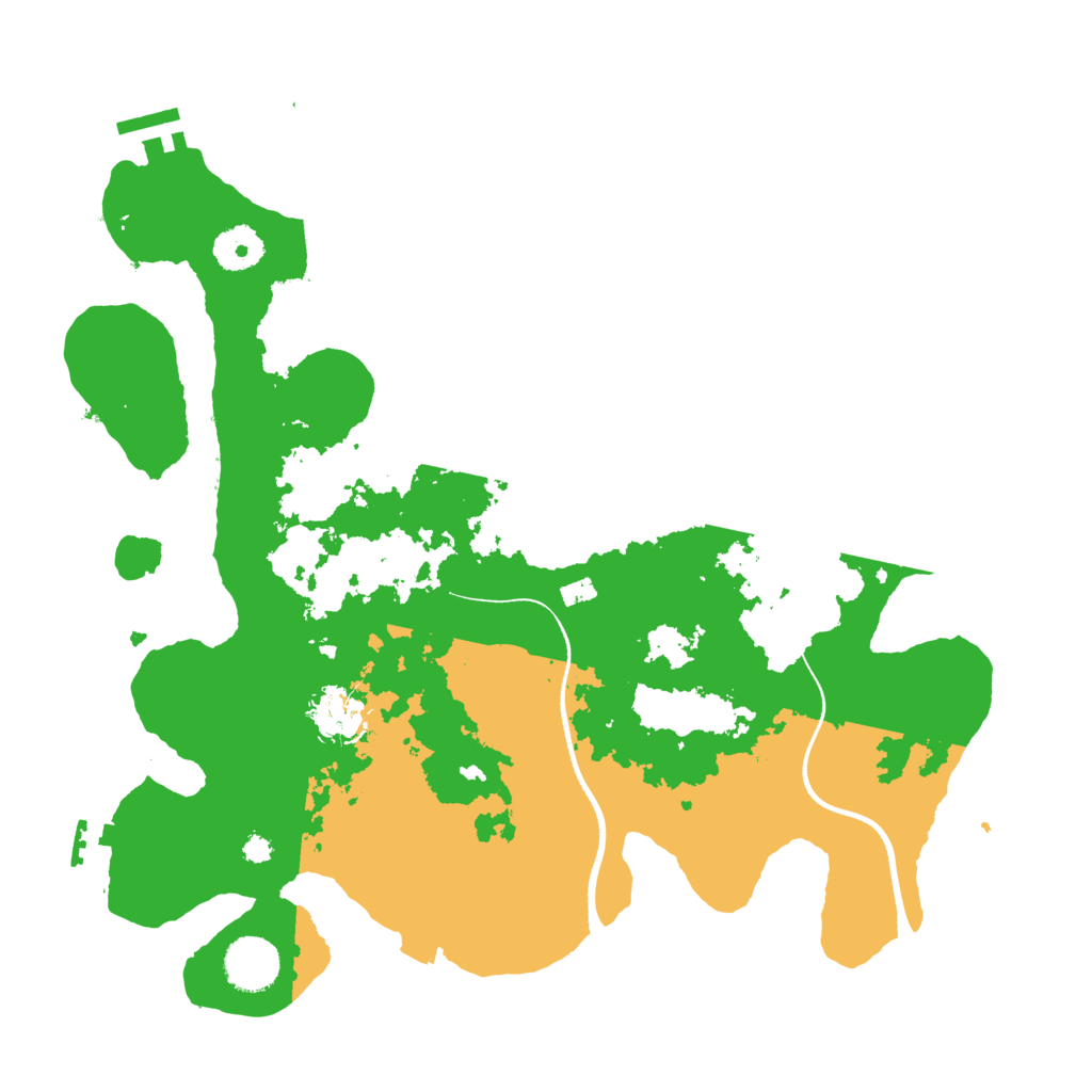 Biome Rust Map: Procedural Map, Size: 3500, Seed: 1139065803