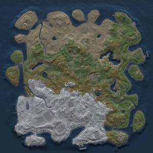 Thumbnail Rust Map: Procedural Map, Size: 4500, Seed: 1928545666, 15 Monuments