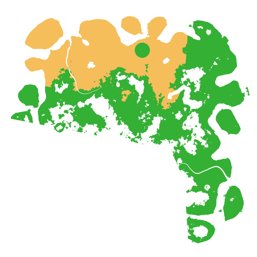 Biome Rust Map: Procedural Map, Size: 4500, Seed: 1928545666