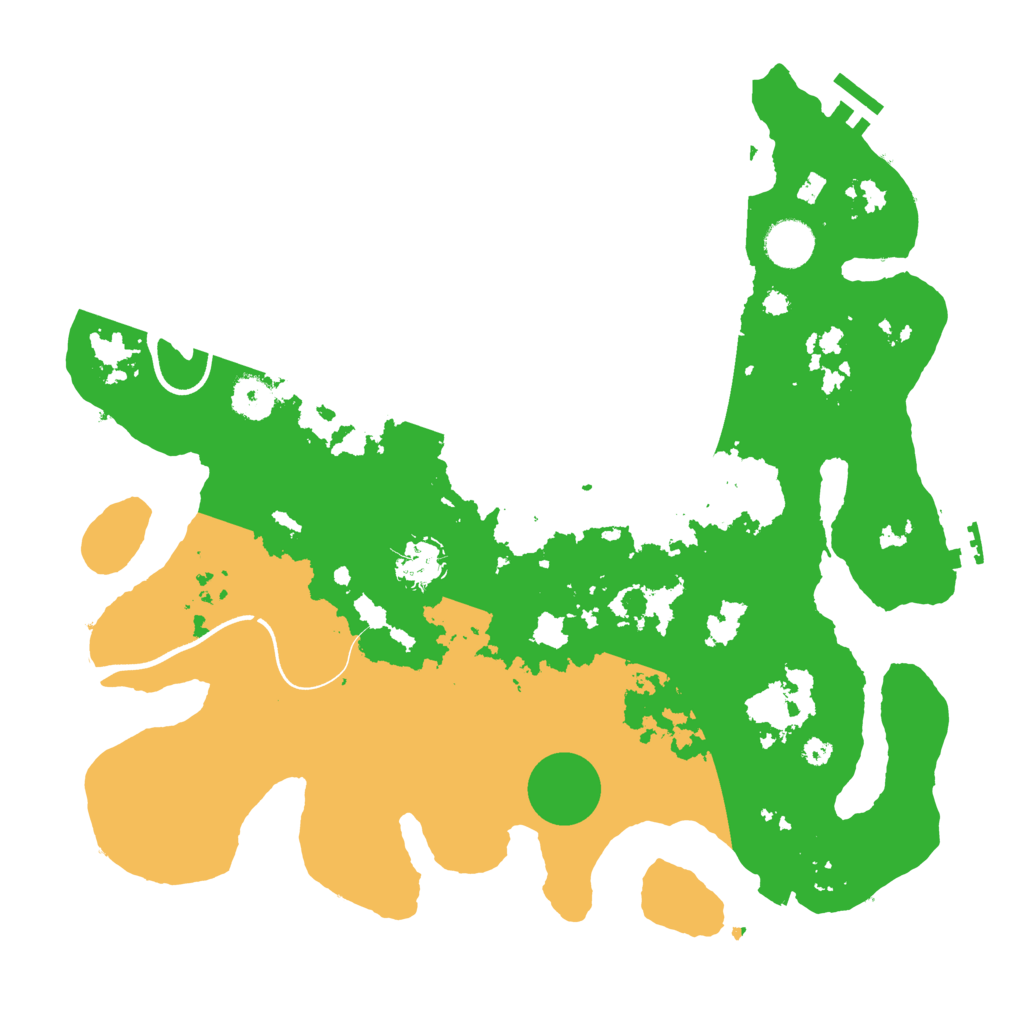 Biome Rust Map: Procedural Map, Size: 3700, Seed: 485680676