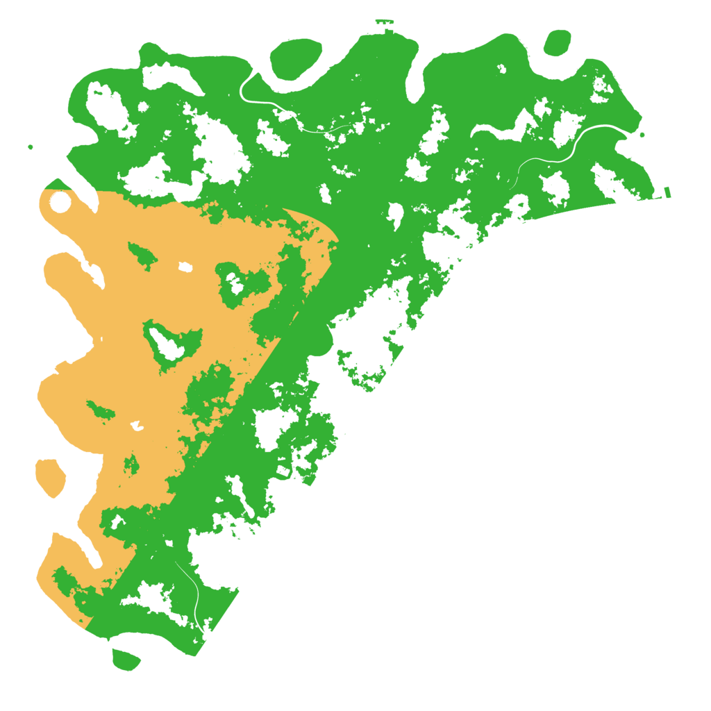 Biome Rust Map: Procedural Map, Size: 6000, Seed: 1987149459