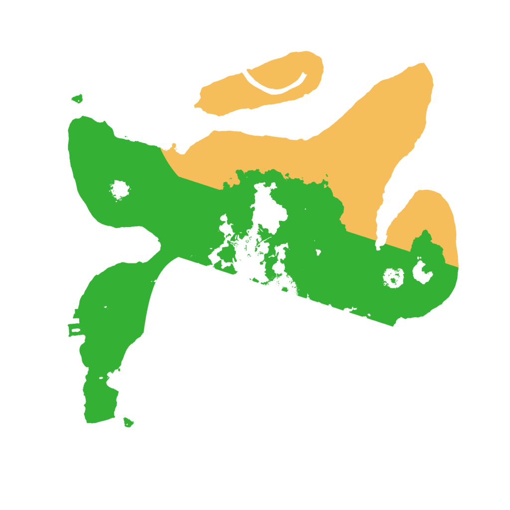 Biome Rust Map: Procedural Map, Size: 2500, Seed: 1205654117
