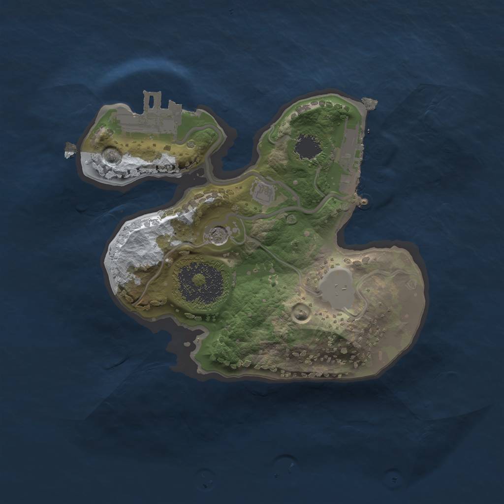 Rust Map: Procedural Map, Size: 1700, Seed: 6, 8 Monuments