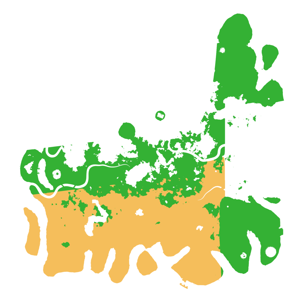 Biome Rust Map: Procedural Map, Size: 5000, Seed: 7333