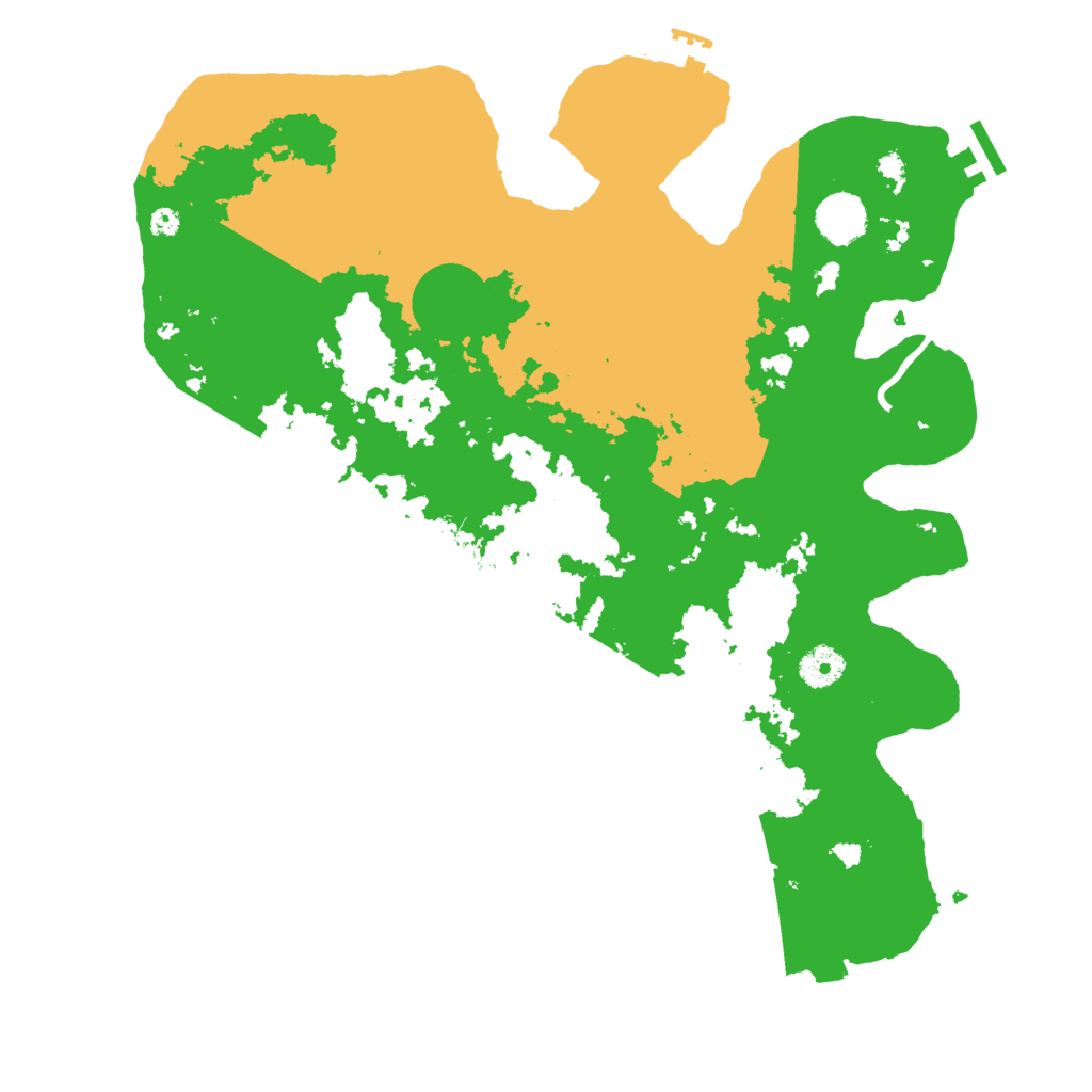 Biome Rust Map: Procedural Map, Size: 3850, Seed: 543885100