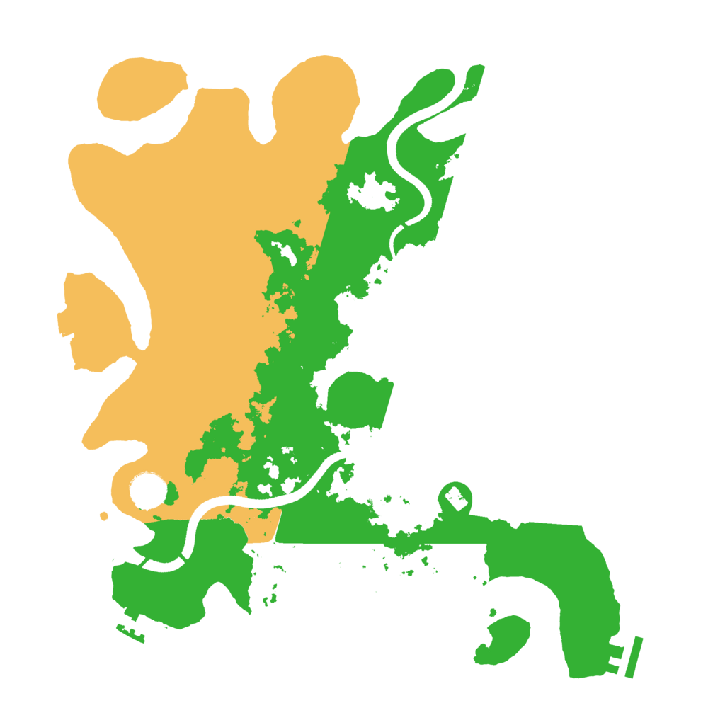 Biome Rust Map: Procedural Map, Size: 3500, Seed: 1075722021
