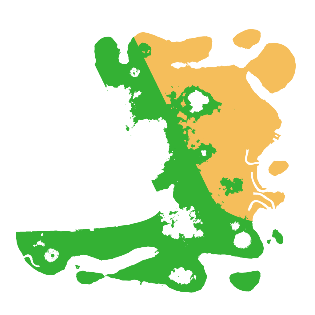Biome Rust Map: Procedural Map, Size: 3500, Seed: 3507