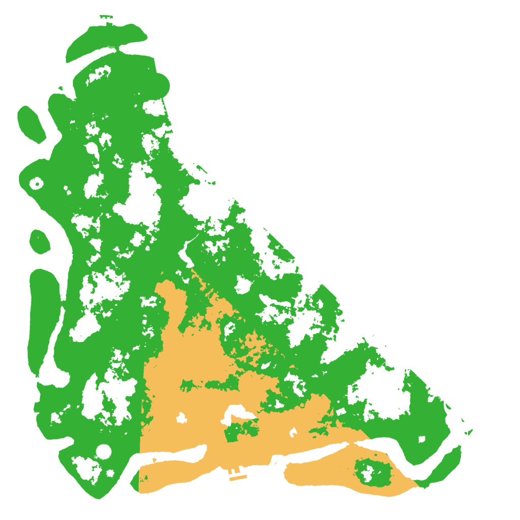 Biome Rust Map: Procedural Map, Size: 6000, Seed: 46745876