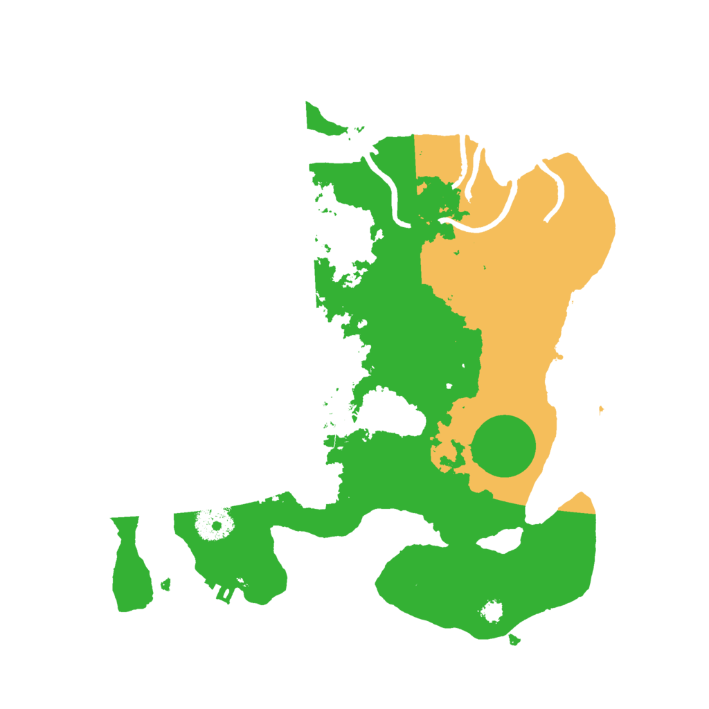 Biome Rust Map: Procedural Map, Size: 3000, Seed: 71522