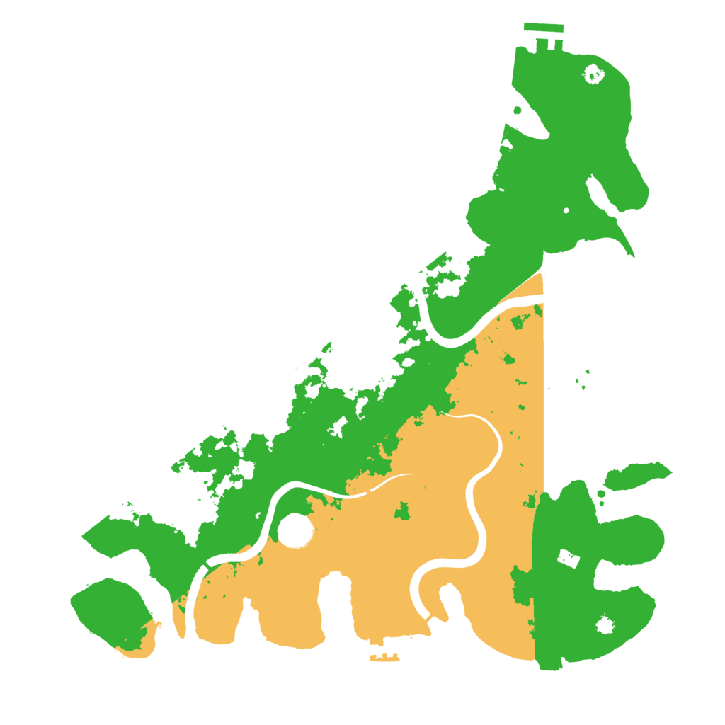 Biome Rust Map: Procedural Map, Size: 3700, Seed: 2110057