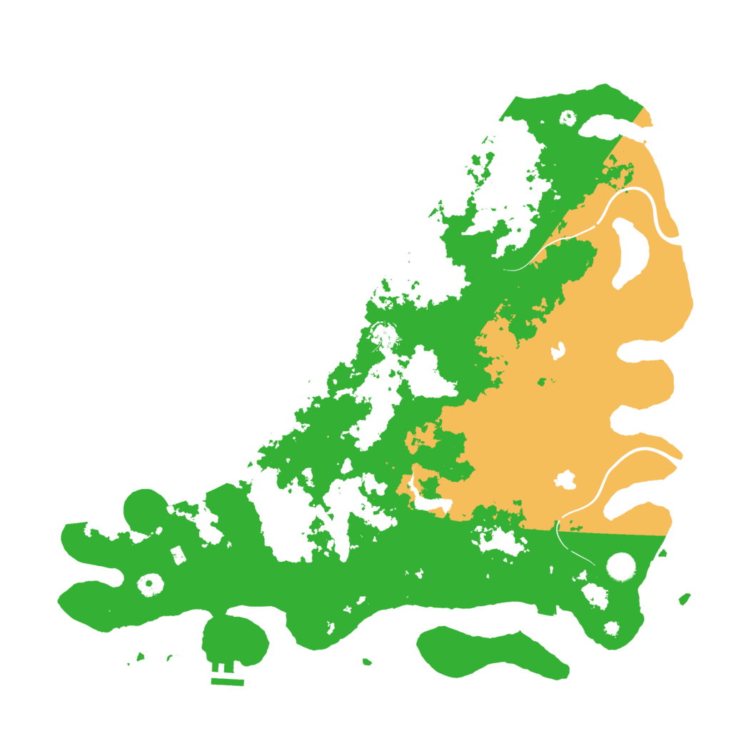 Biome Rust Map: Procedural Map, Size: 4500, Seed: 2060563114