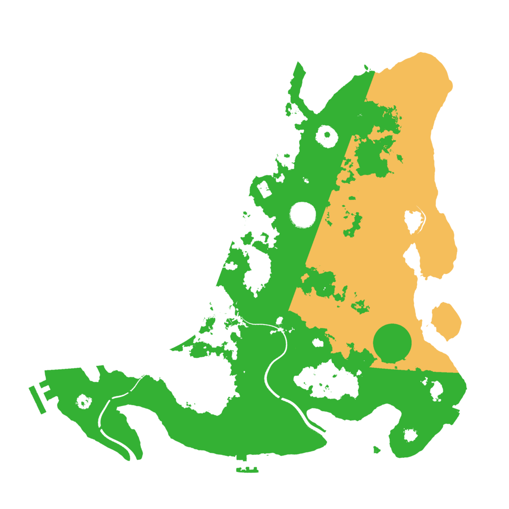 Biome Rust Map: Procedural Map, Size: 3500, Seed: 829895043