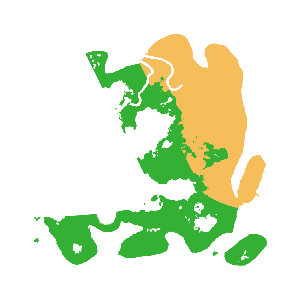 Biome Rust Map: Procedural Map, Size: 3000, Seed: 55001