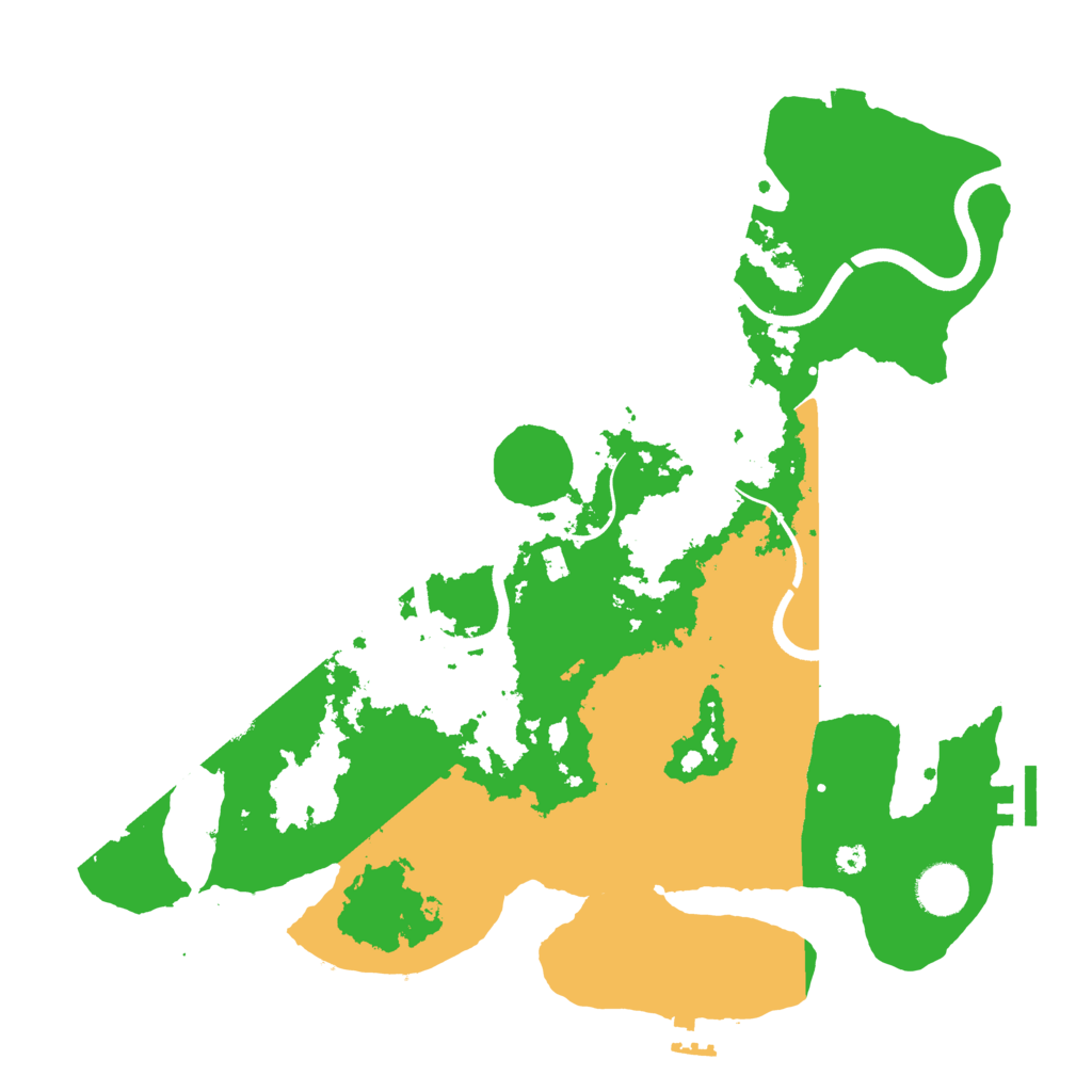 Biome Rust Map: Procedural Map, Size: 3650, Seed: 55555