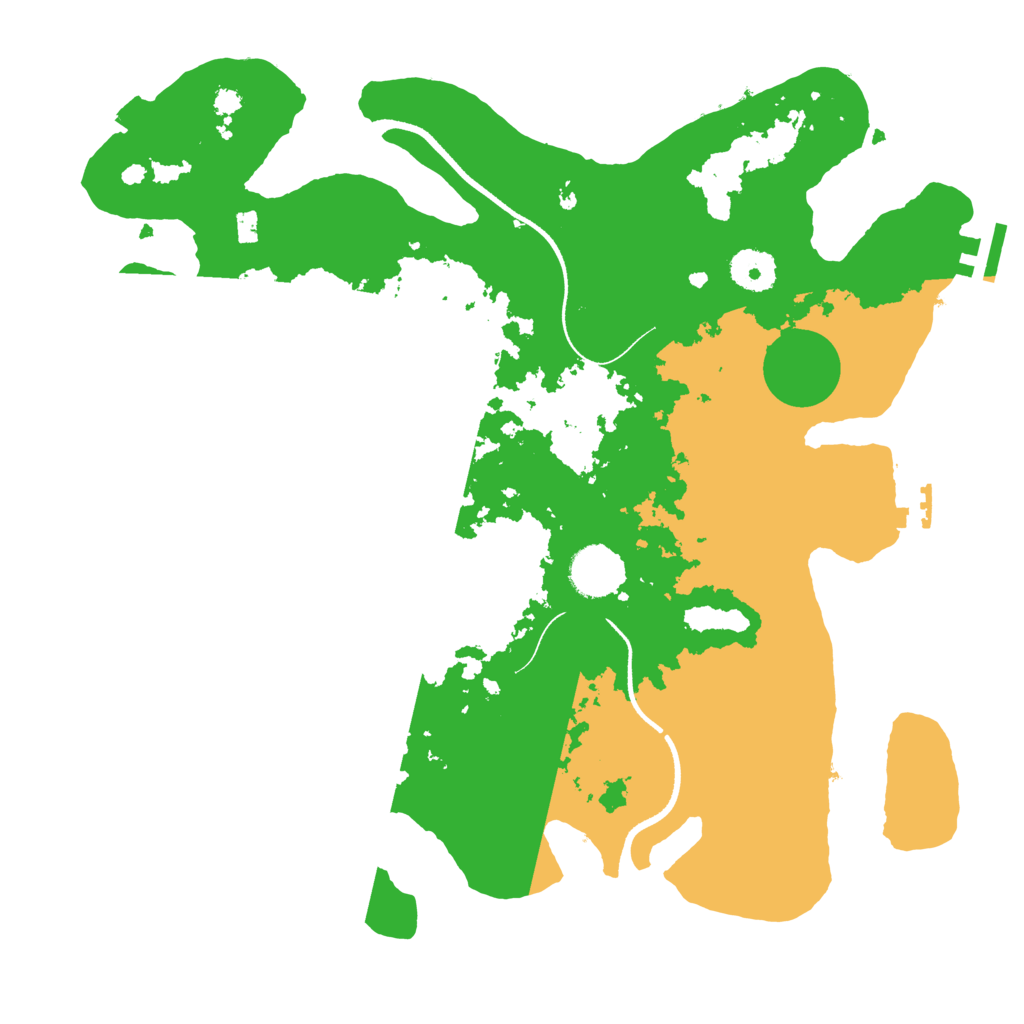 Biome Rust Map: Procedural Map, Size: 3500, Seed: 935165981