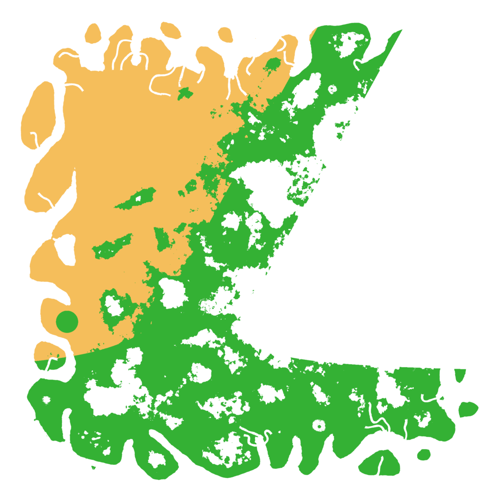 Biome Rust Map: Procedural Map, Size: 6000, Seed: 4181985