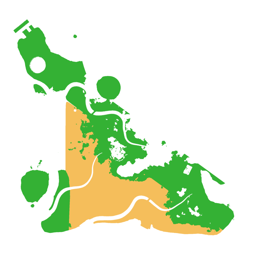 Biome Rust Map: Procedural Map, Size: 3000, Seed: 1494143413