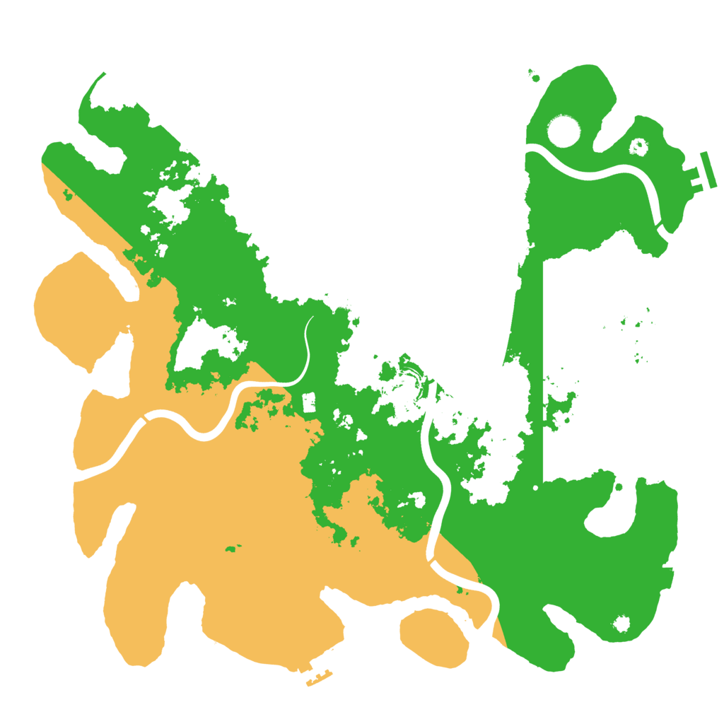 Biome Rust Map: Procedural Map, Size: 3950, Seed: 145887481