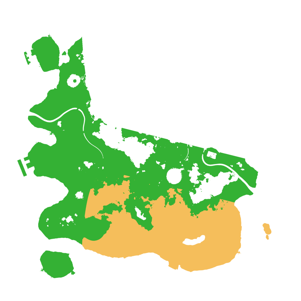 Biome Rust Map: Procedural Map, Size: 3500, Seed: 658641