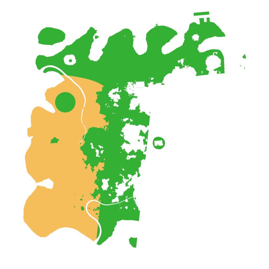 Biome Rust Map: Procedural Map, Size: 3500, Seed: 134924675