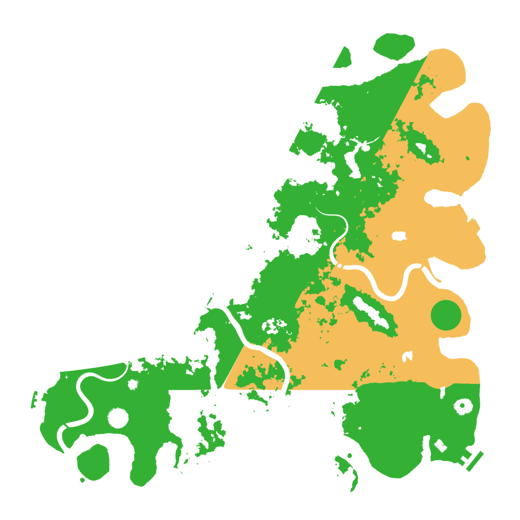 Biome Rust Map: Procedural Map, Size: 4500, Seed: 158986295