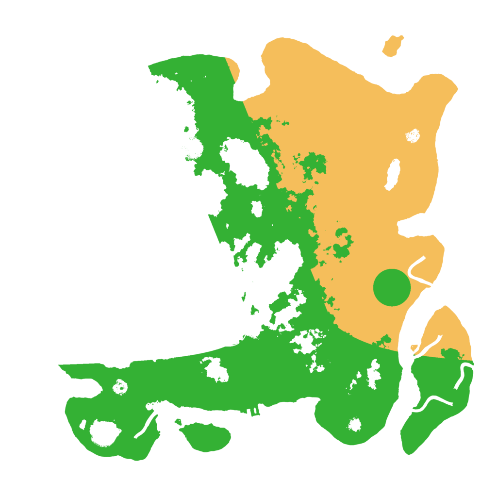 Biome Rust Map: Procedural Map, Size: 3500, Seed: 1442