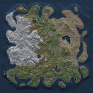 Thumbnail Rust Map: Procedural Map, Size: 4250, Seed: 373914171, 15 Monuments