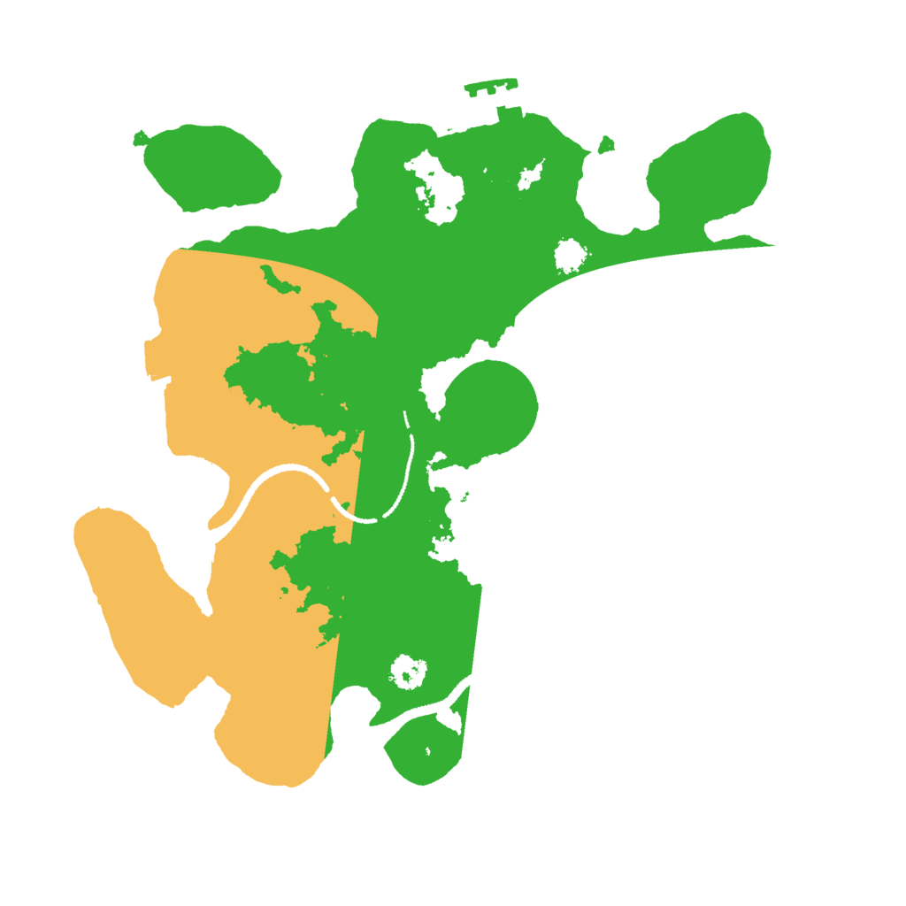 Biome Rust Map: Procedural Map, Size: 2600, Seed: 4926042
