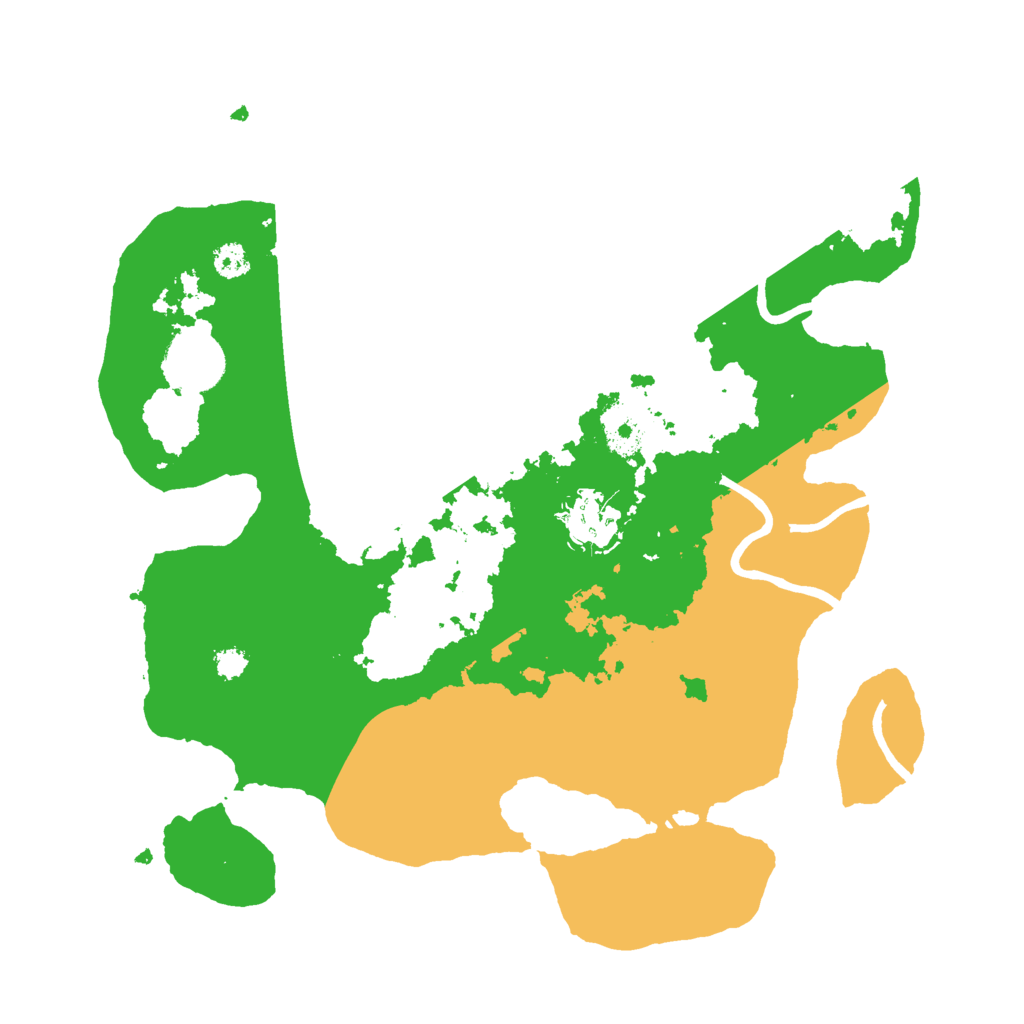 Biome Rust Map: Procedural Map, Size: 3000, Seed: 14891