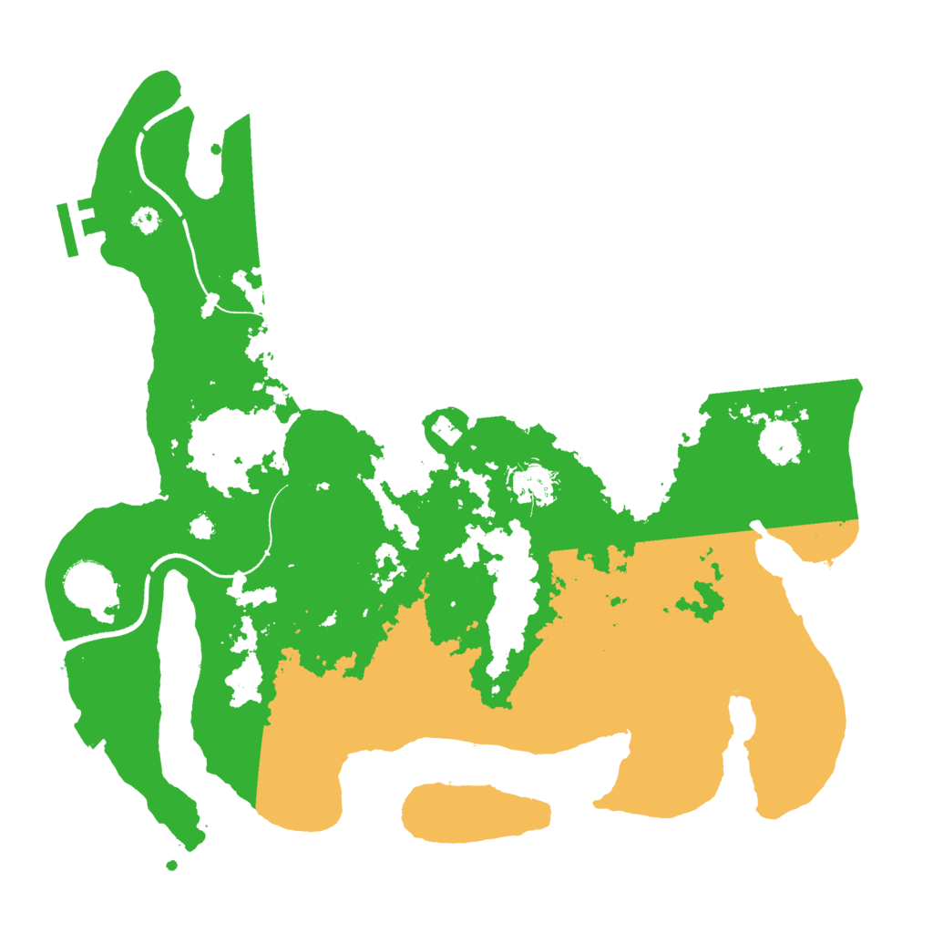 Biome Rust Map: Procedural Map, Size: 3500, Seed: 2086353134