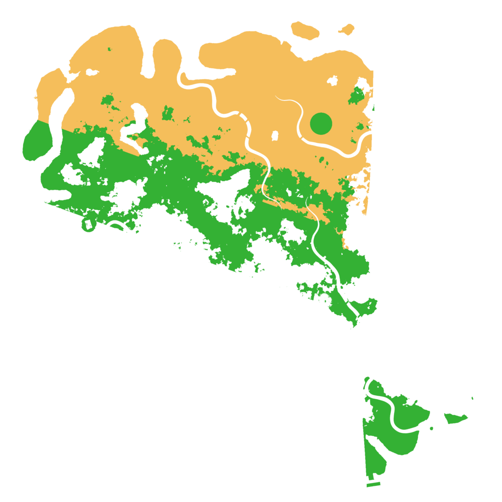 Biome Rust Map: Procedural Map, Size: 6000, Seed: 42876