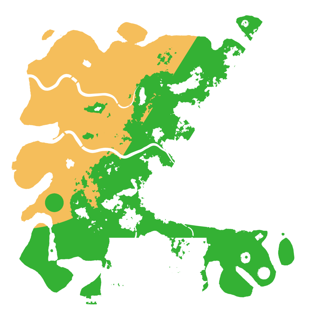 Biome Rust Map: Procedural Map, Size: 4500, Seed: 2432258