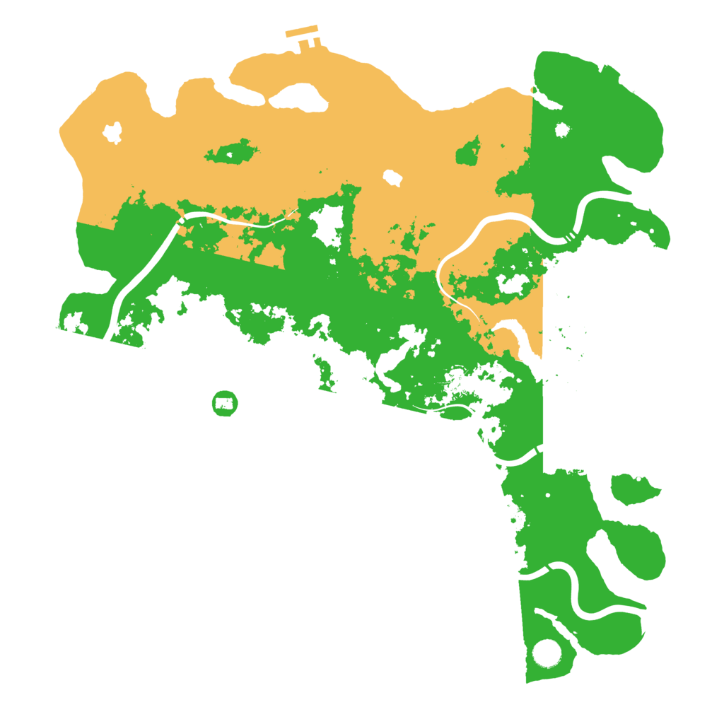 Biome Rust Map: Procedural Map, Size: 4500, Seed: 968038