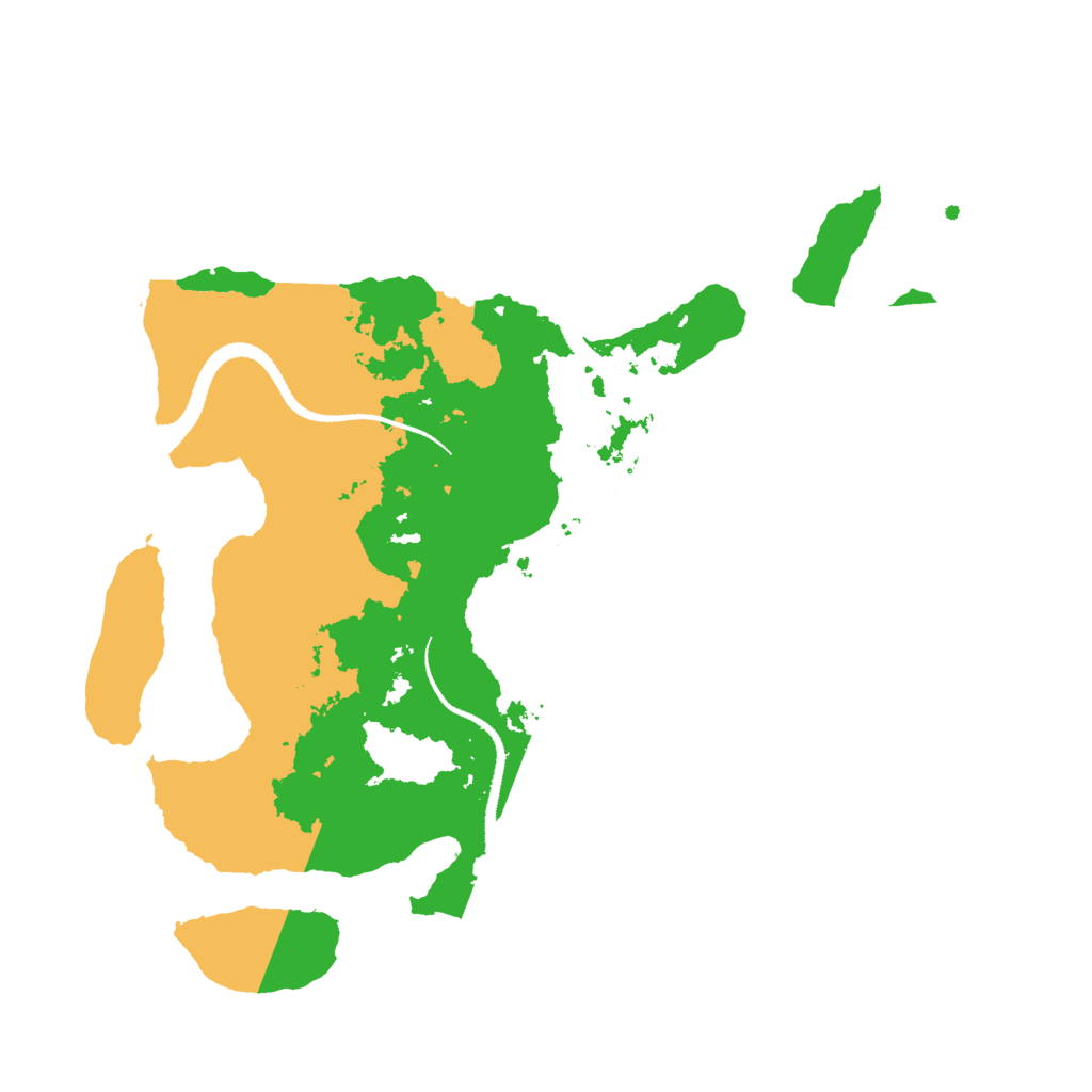 Biome Rust Map: Procedural Map, Size: 3000, Seed: 663