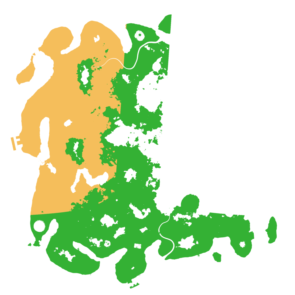 Biome Rust Map: Procedural Map, Size: 4500, Seed: 2011745