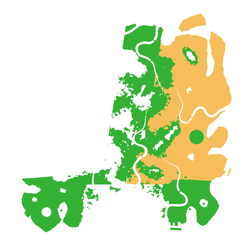 Biome Rust Map: Procedural Map, Size: 4500, Seed: 1070621