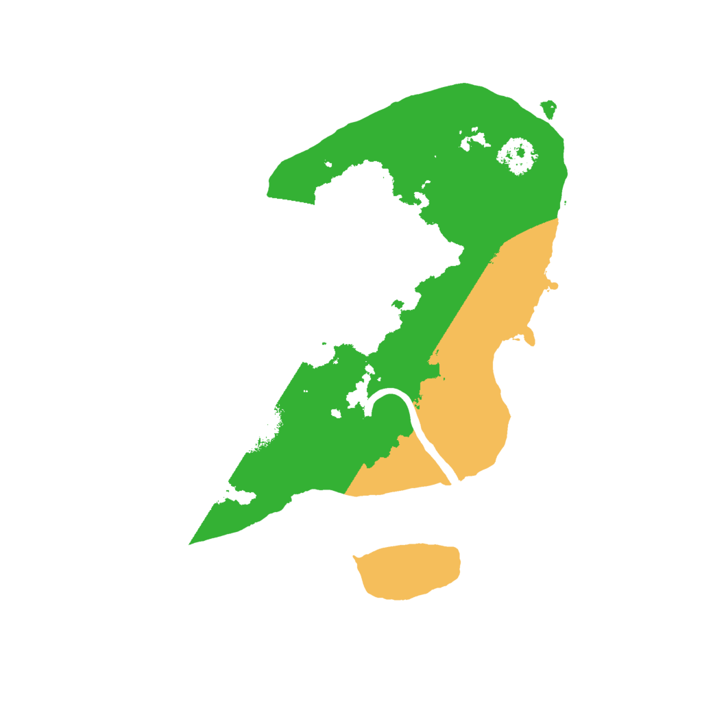 Biome Rust Map: Procedural Map, Size: 2000, Seed: 11335577
