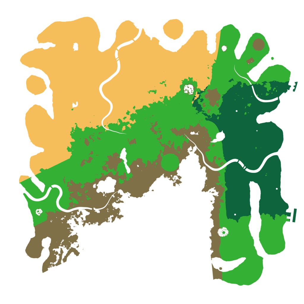 Biome Rust Map: Procedural Map, Size: 4500, Seed: 393220