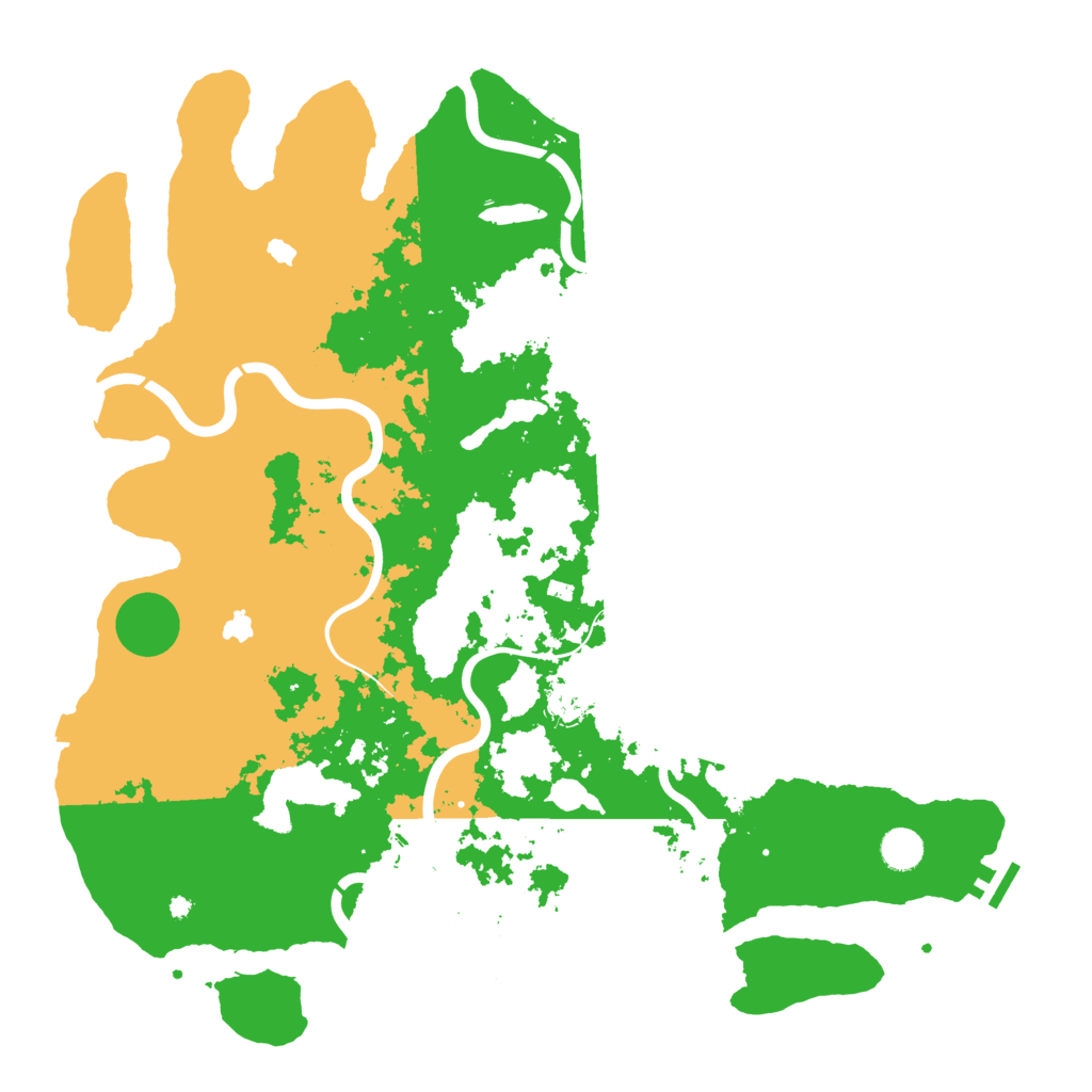 Biome Rust Map: Procedural Map, Size: 4500, Seed: 1971685