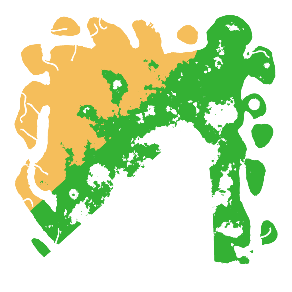 Biome Rust Map: Procedural Map, Size: 4500, Seed: 487270