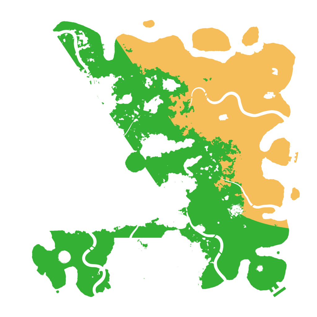 Biome Rust Map: Procedural Map, Size: 4500, Seed: 3528505