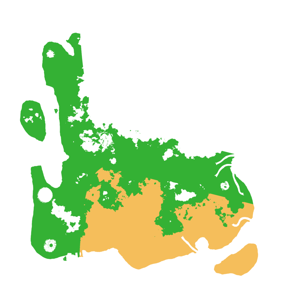 Biome Rust Map: Procedural Map, Size: 3500, Seed: 584318